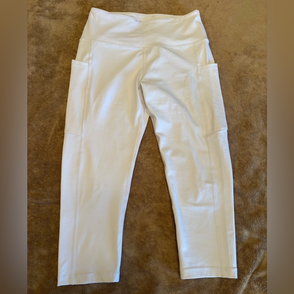 Raypose White Leggings with pockets size S